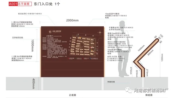 小區標識設計,小區標識系統設計,小區標識系統方案
