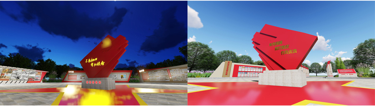 公主嶺軍史長廊標識標牌設計方案